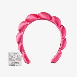 SCUNCI Satin Bubble Headband-Pink NWT
